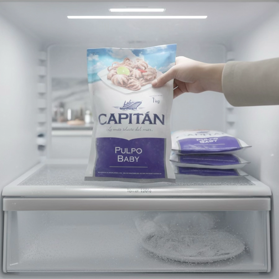 Empaque Pulpo Baby Capitán 1 kg