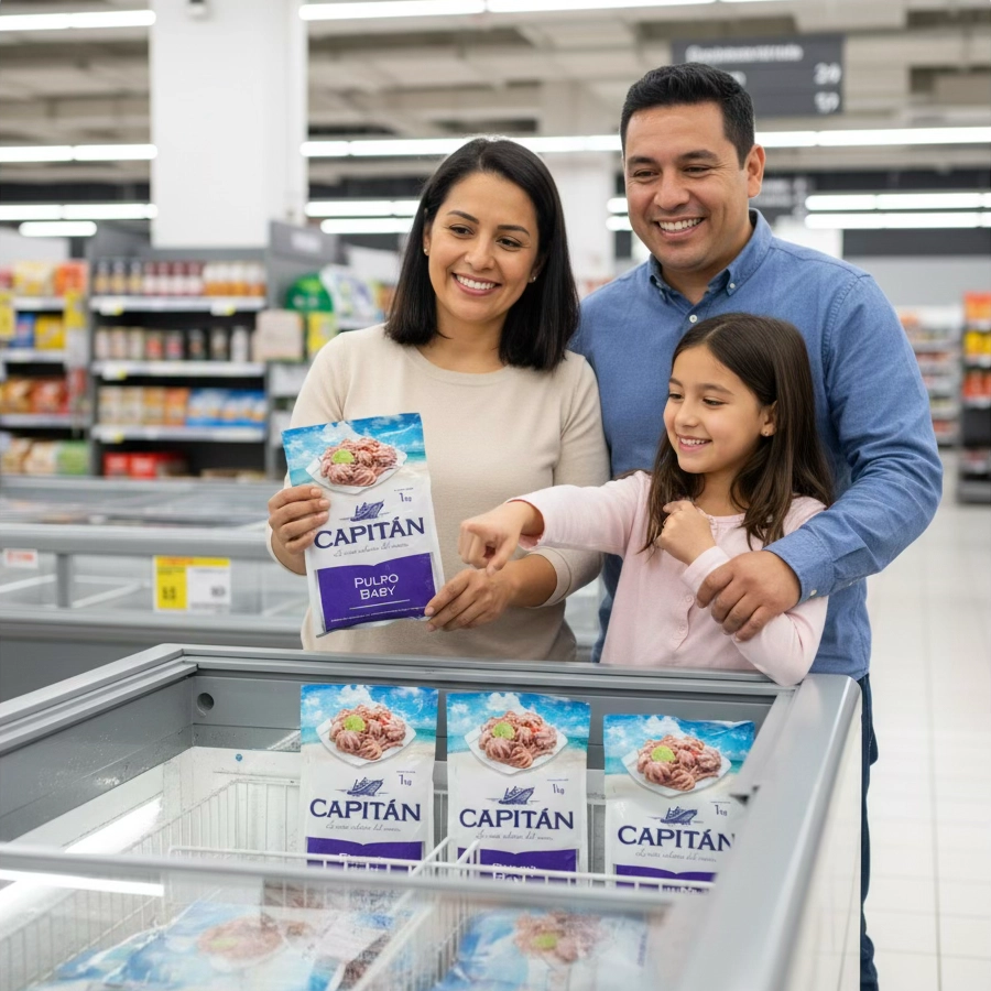 Empaque Pulpo Baby Capitán 1 kg