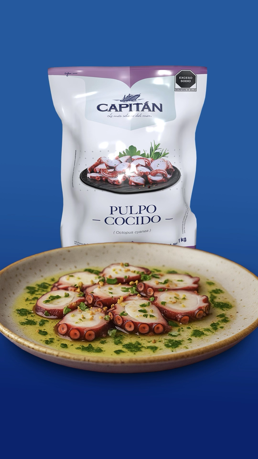Pulpo Capitán al ajillo