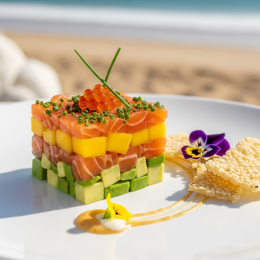 Tartar playero de Salmón