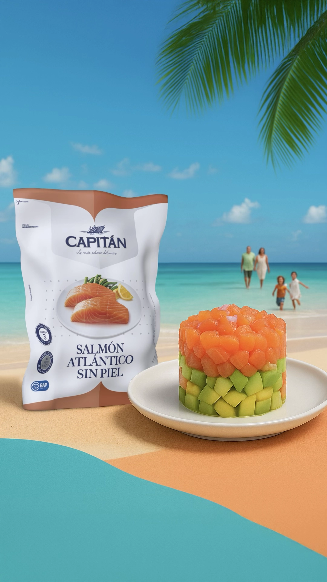 Tartar playero de Salmón Atlántico